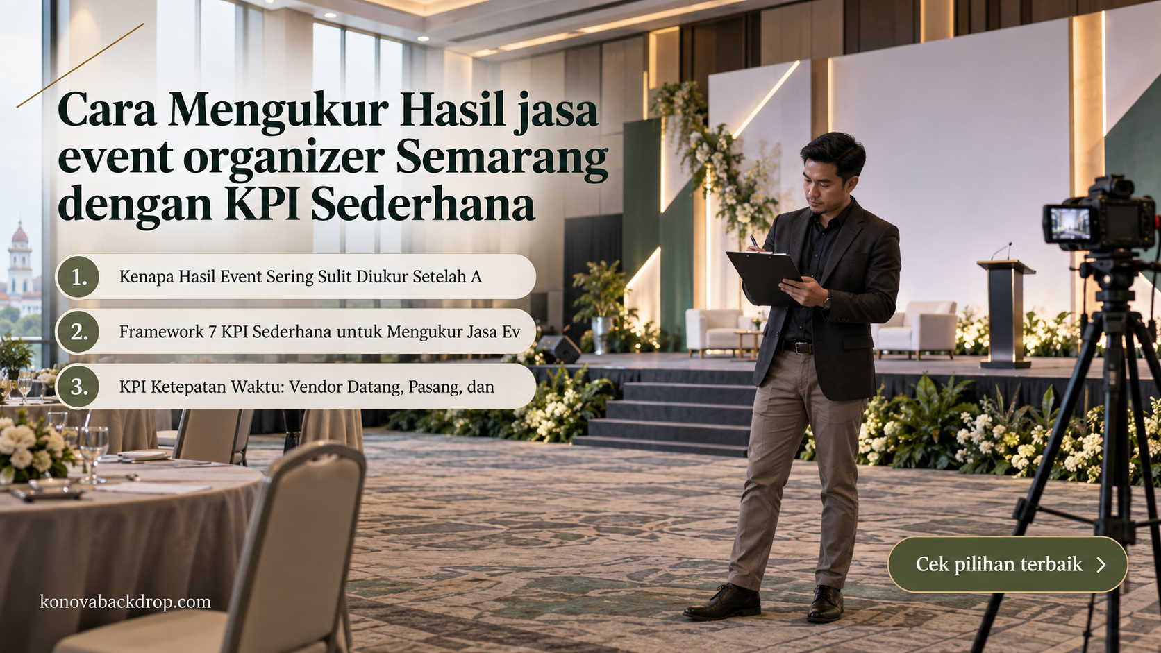 backdrop pernikahan Semarang - Cara Mengukur Hasil jasa event organizer Semarang dengan KPI Sederhana