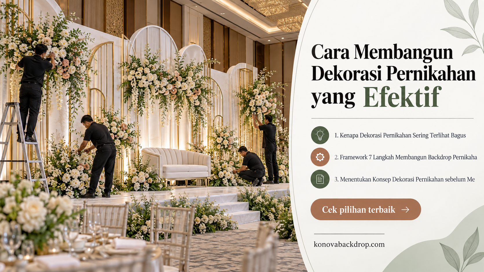 backdrop pernikahan Semarang - Cara Membangun Dekorasi Pernikahan yang Efektif