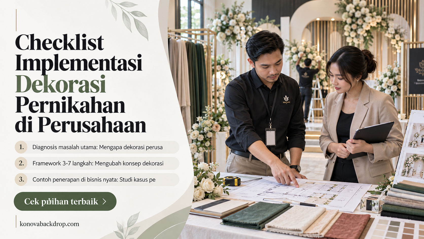 backdrop pernikahan Semarang - Checklist Implementasi Dekorasi Pernikahan di Perusahaan