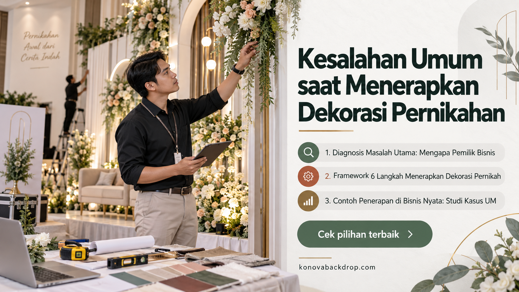 backdrop pernikahan Semarang - Kesalahan Umum saat Menerapkan Dekorasi Pernikahan