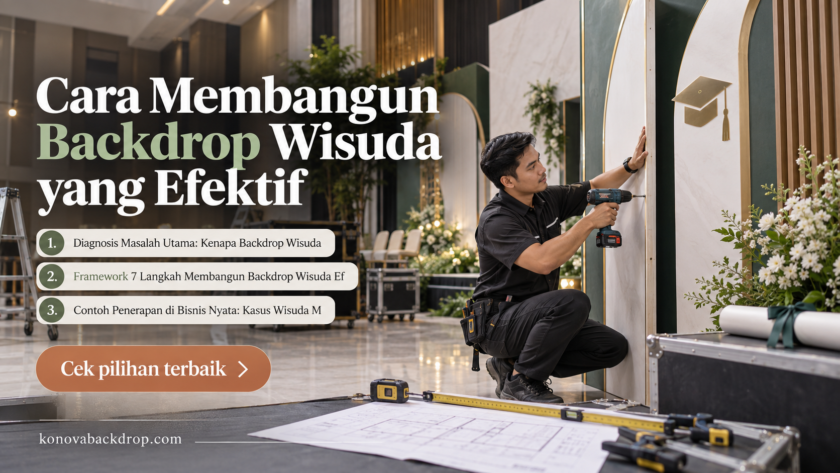 backdrop pernikahan Semarang - Cara Membangun Backdrop Wisuda yang Efektif