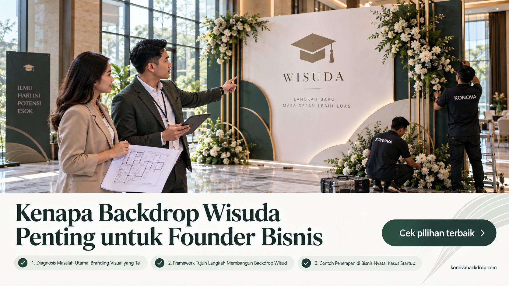 backdrop pernikahan Semarang - Kenapa Backdrop Wisuda Penting untuk Founder Bisnis