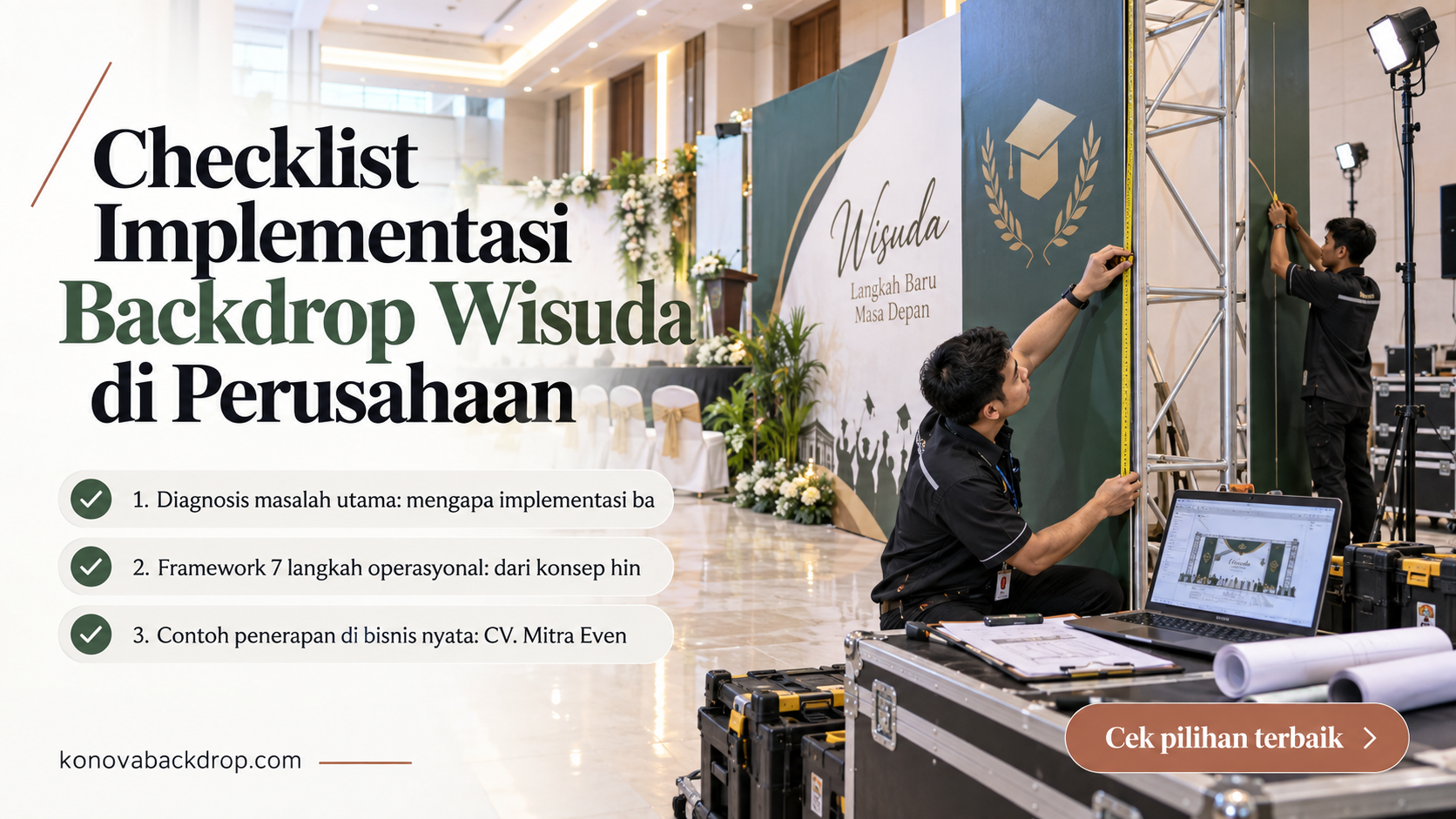 backdrop pernikahan Semarang - Checklist Implementasi Backdrop Wisuda di Perusahaan