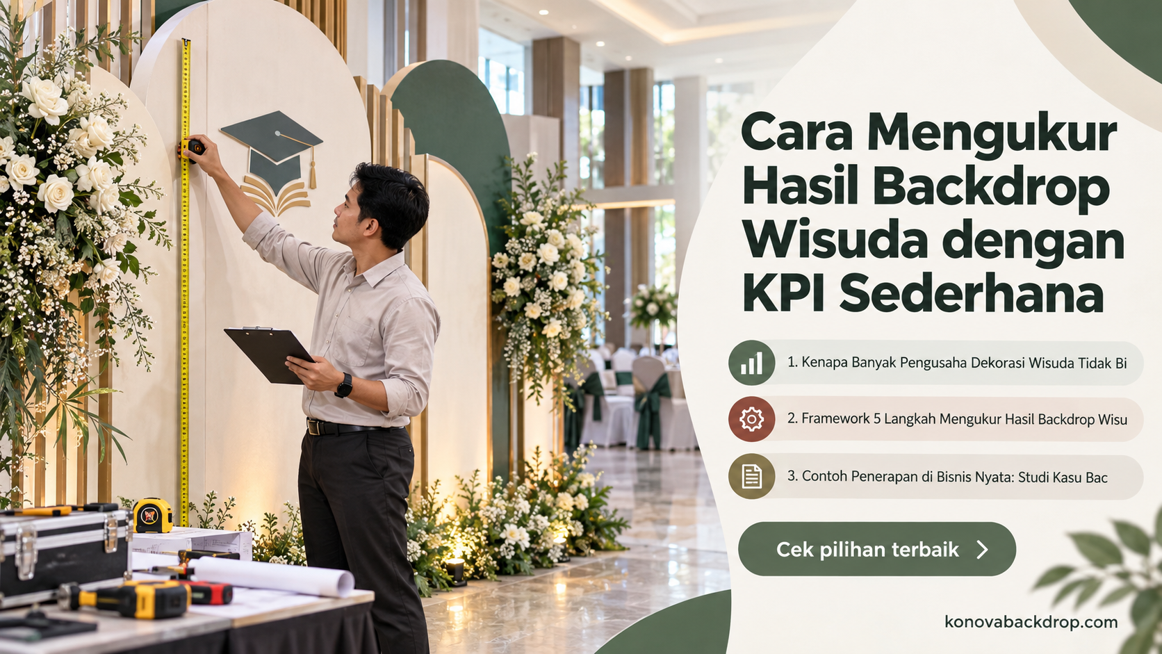 backdrop pernikahan Semarang - Cara Mengukur Hasil Backdrop Wisuda dengan KPI Sederhana