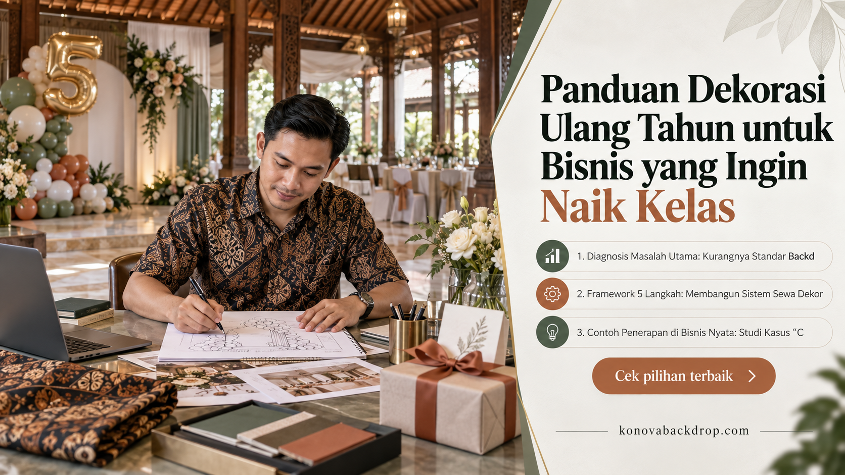backdrop pernikahan Semarang - Panduan Dekorasi Ulang Tahun untuk Bisnis yang Ingin Naik Kelas
