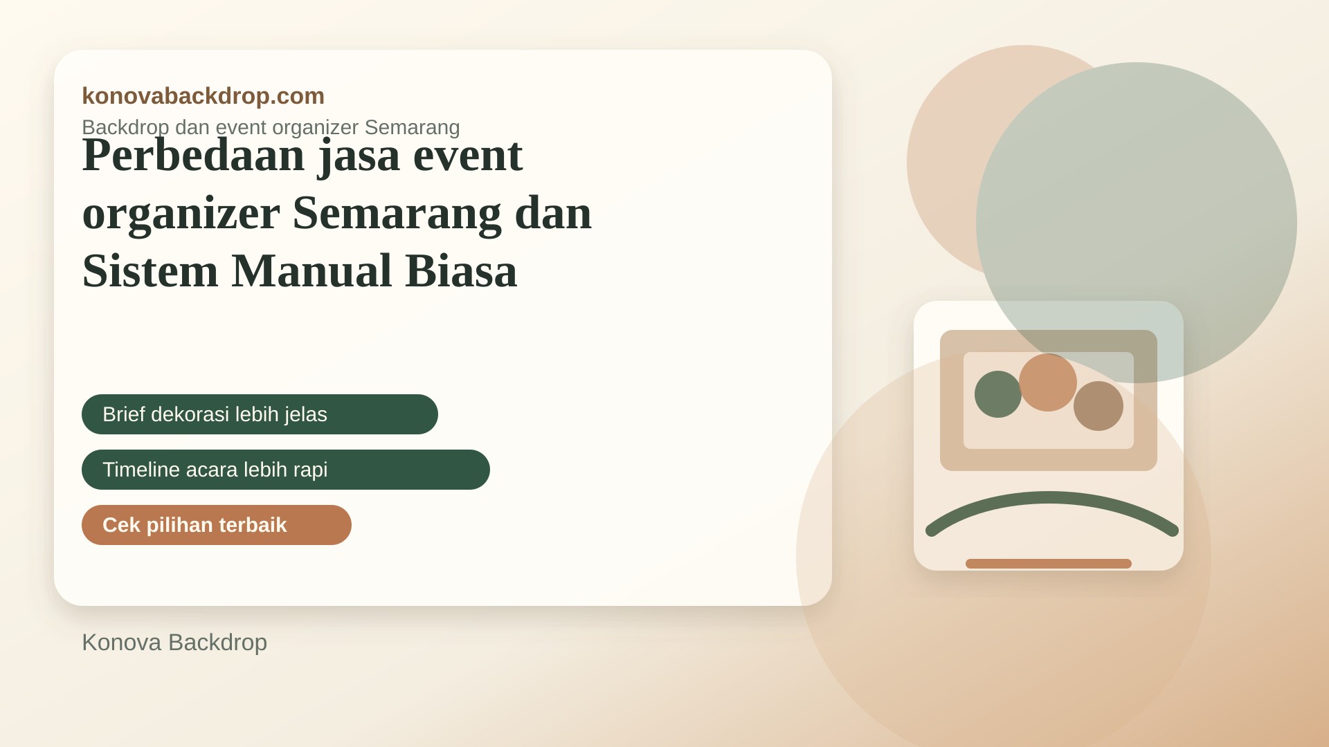 Perbedaan jasa event organizer Semarang dan Sistem Manual Biasa