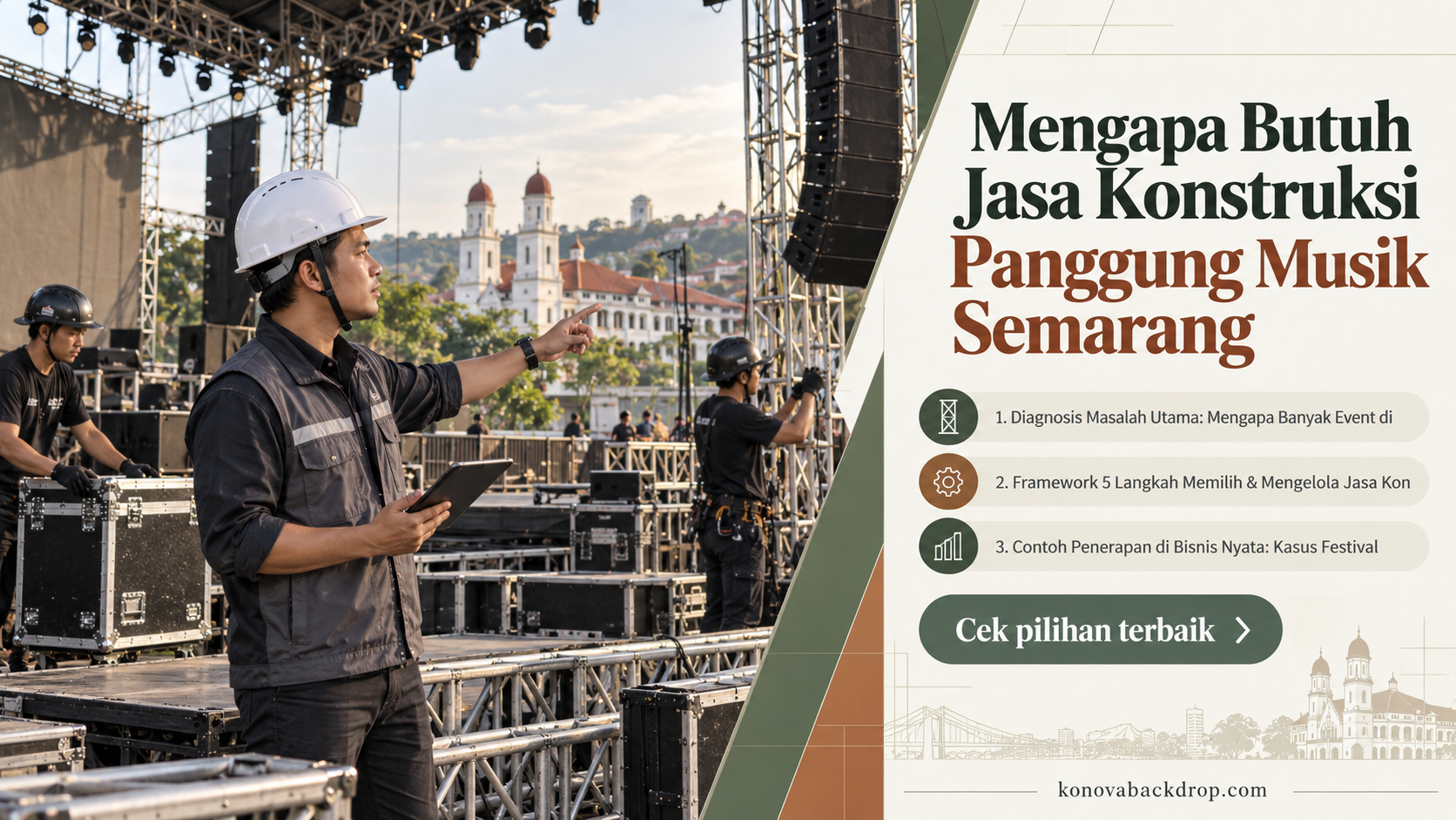 backdrop pernikahan Semarang - Mengapa Butuh Jasa Konstruksi Panggung Musik Semarang