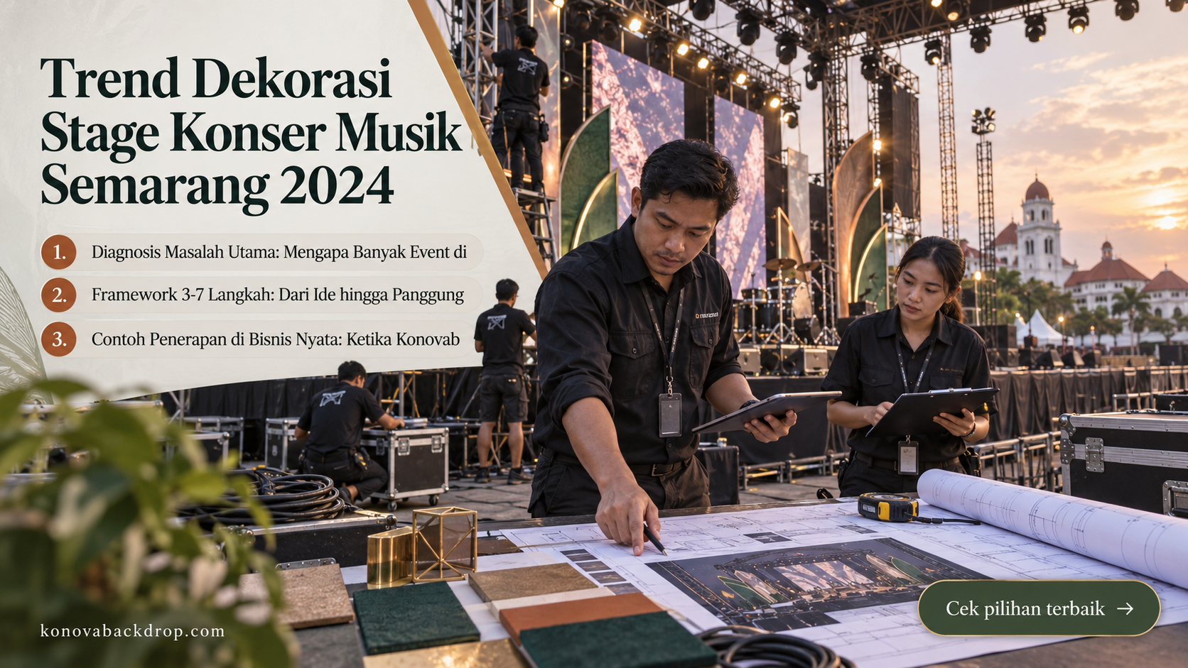 backdrop pernikahan Semarang - Trend Dekorasi Stage Konser Musik Semarang 2024