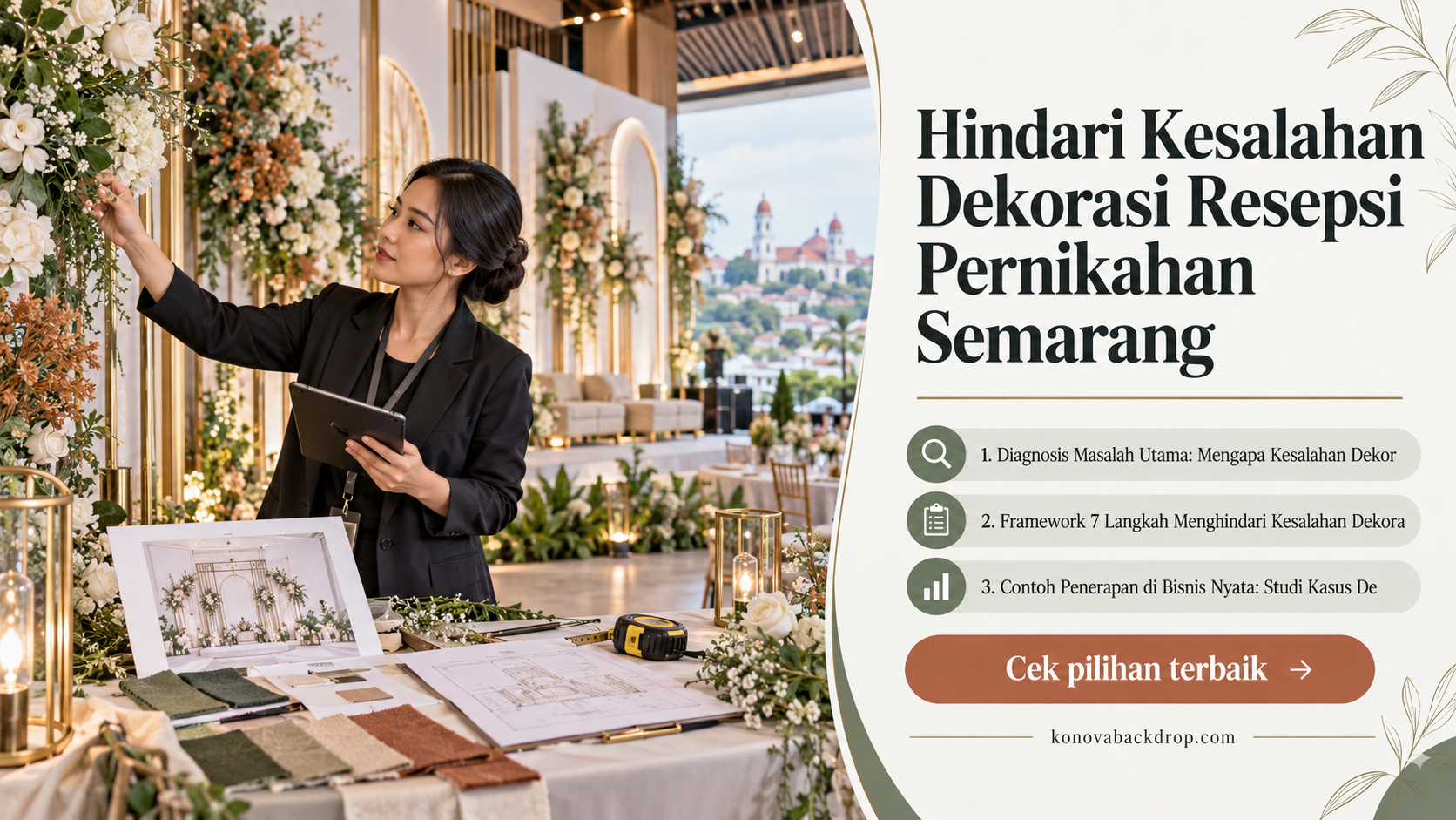 backdrop pernikahan Semarang - Hindari Kesalahan Dekorasi Resepsi Pernikahan Semarang