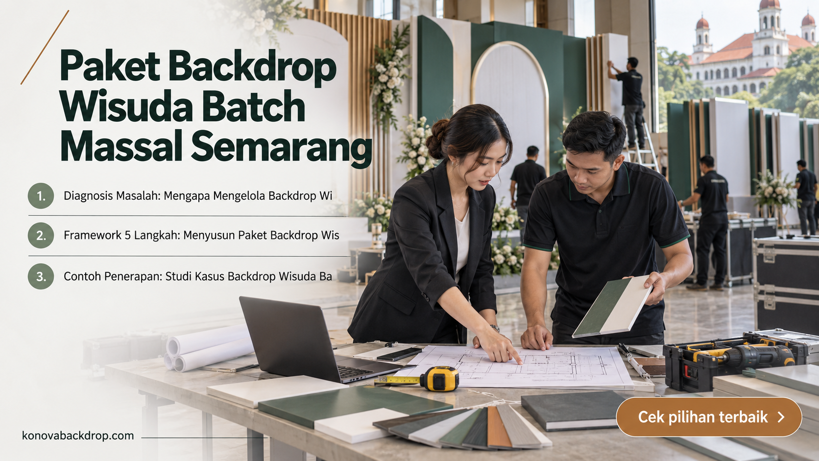 backdrop pernikahan Semarang - Paket Backdrop Wisuda Batch Massal Semarang