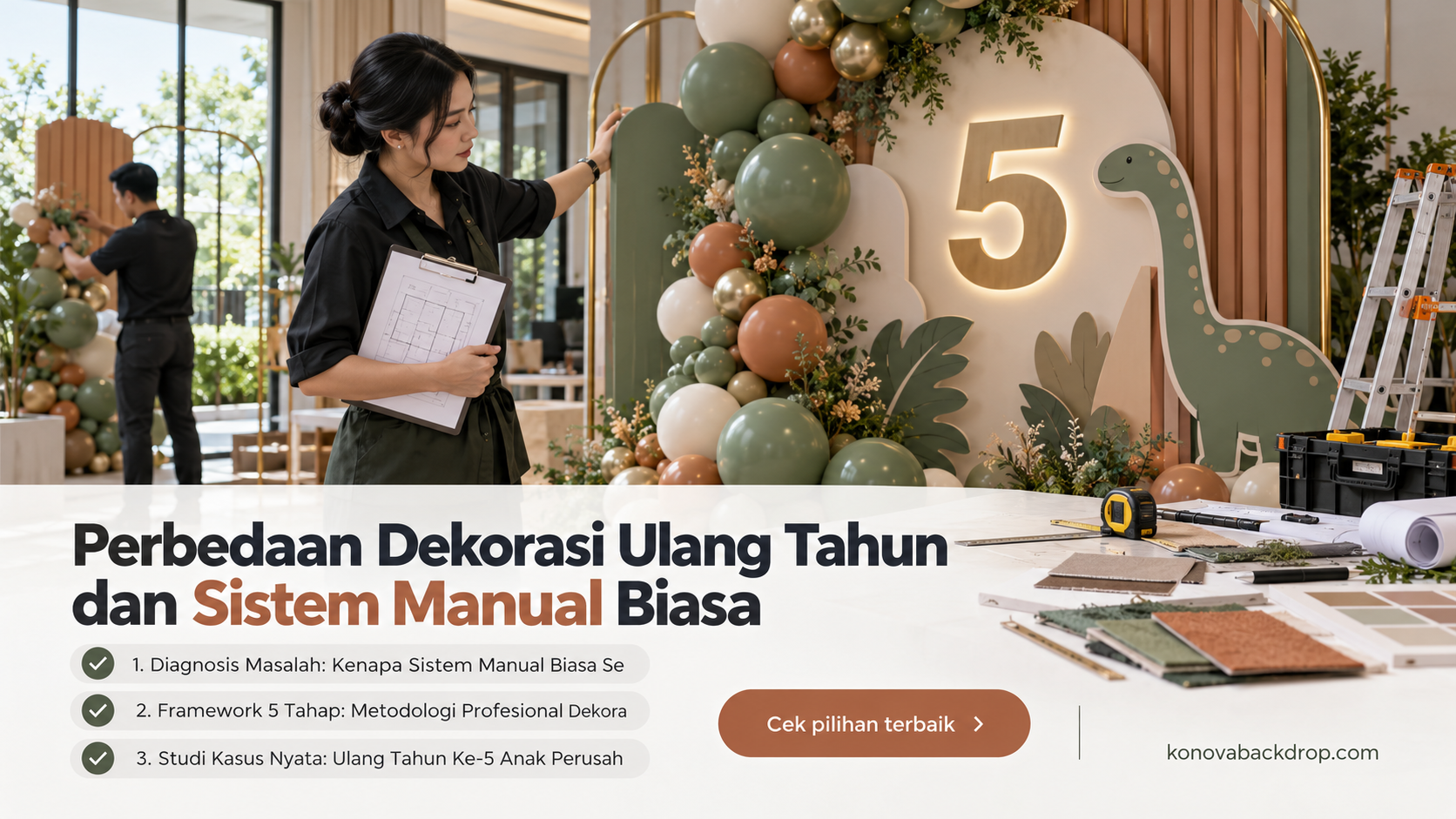 backdrop pernikahan Semarang - Perbedaan Dekorasi Ulang Tahun dan Sistem Manual Biasa