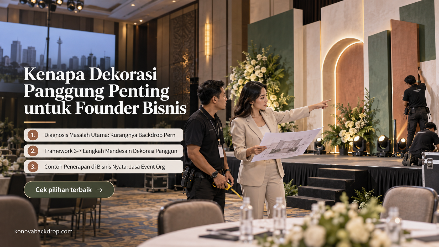 backdrop pernikahan Semarang - Kenapa Dekorasi Panggung Penting untuk Founder Bisnis