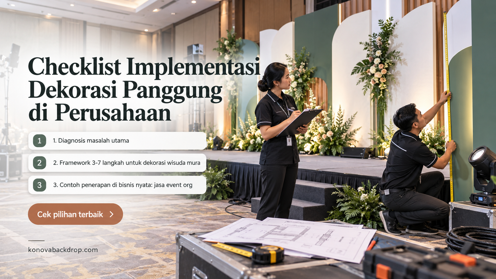 backdrop pernikahan Semarang - Checklist Implementasi Dekorasi Panggung di Perusahaan