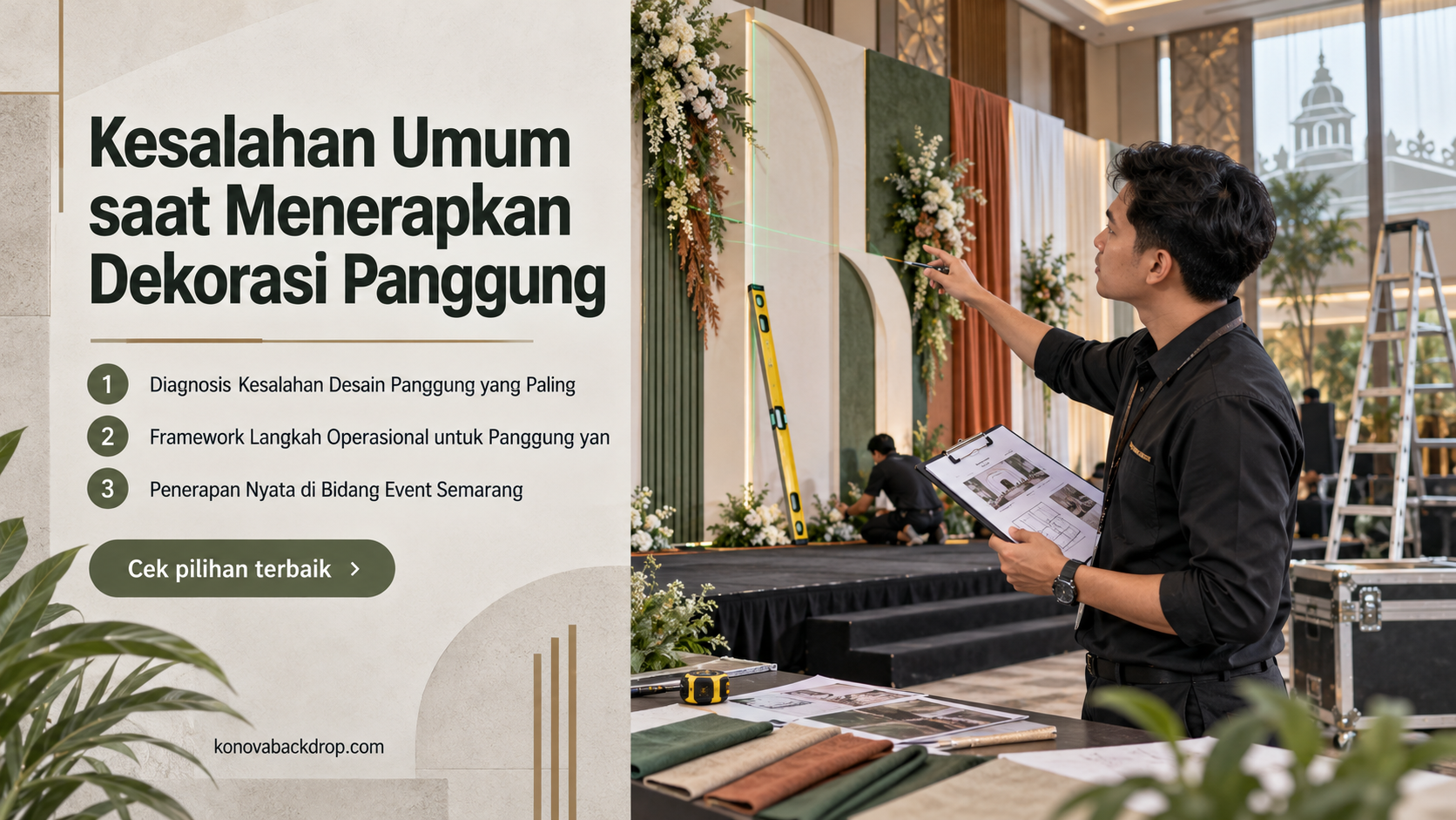 backdrop pernikahan Semarang - Kesalahan Umum saat Menerapkan Dekorasi Panggung