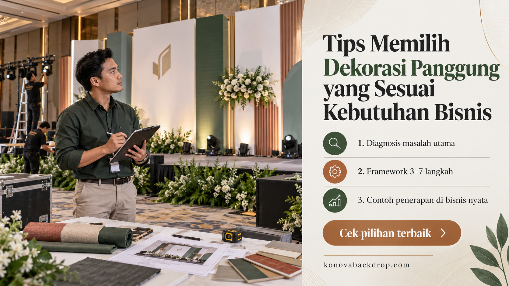 backdrop pernikahan Semarang - Tips Memilih Dekorasi Panggung yang Sesuai Kebutuhan Bisnis