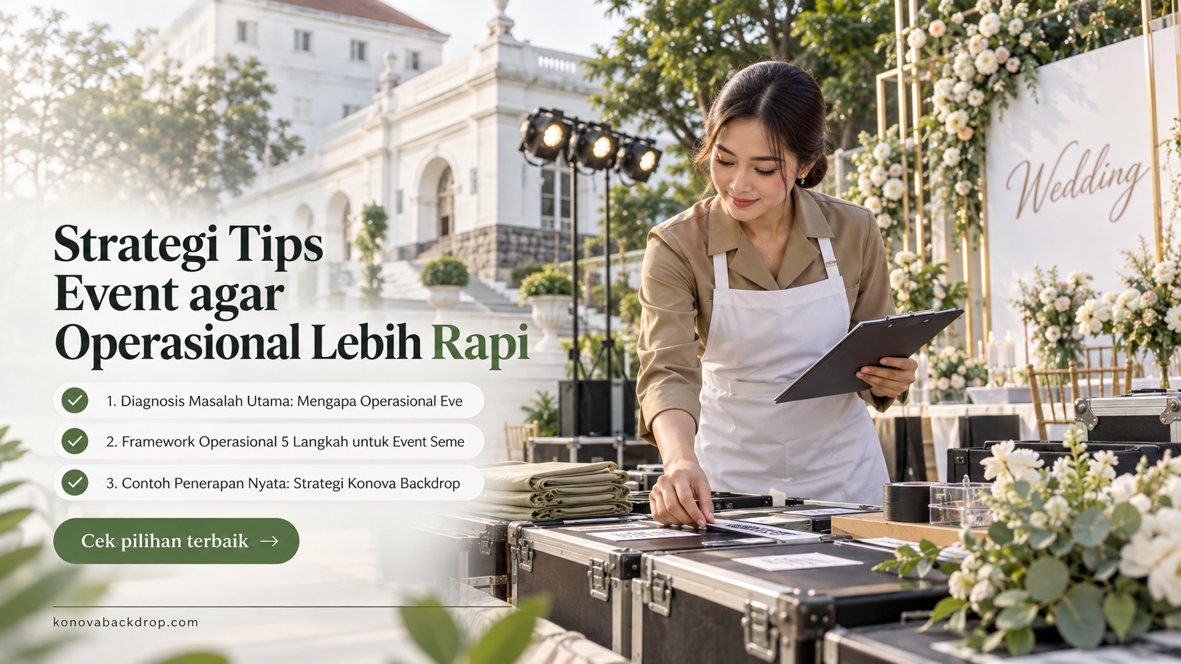 backdrop pernikahan Semarang - Strategi Tips Event agar Operasional Lebih Rapi