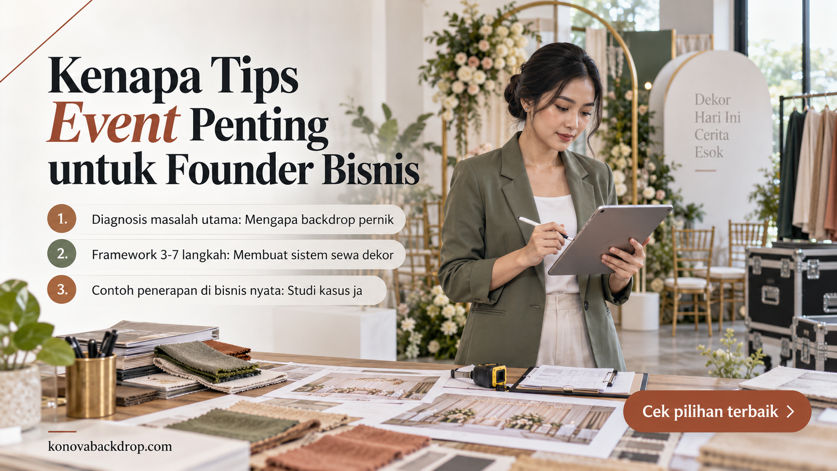 backdrop pernikahan Semarang - Kenapa Tips Event Penting untuk Founder Bisnis