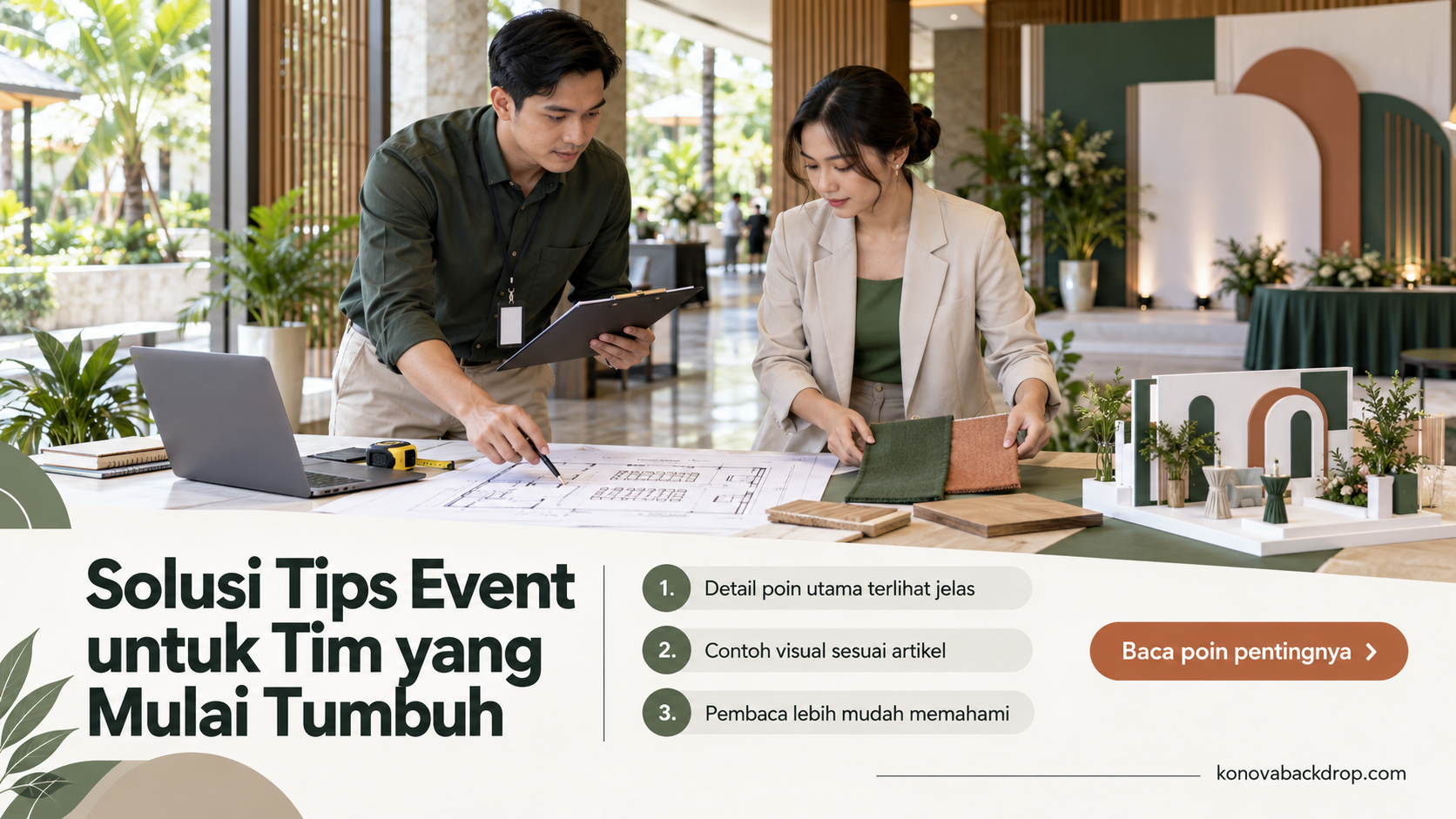 Ilustrasi backdrop pernikahan Semarang - Solusi Tips Event untuk Tim yang Mulai Tumbuh