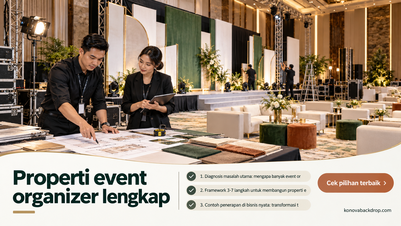 backdrop pernikahan Semarang - Properti event organizer lengkap